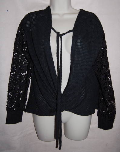 Bolero bluse jacke - bolero-bluse-jacke, schwarz