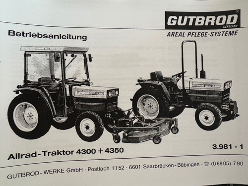 Betriebsanleitung für gutbrod - für,