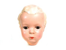 Vintage Zelluloidkopf, Schildkröt, Schildkrötenmarke "Hans", Puppengröße 45 cm (17,75")