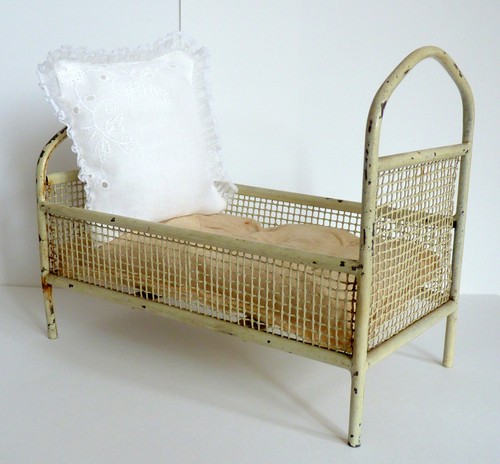 Puppenbett puppenstube metall - puppenstube,