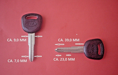 Kia auto schlüsselrohling - auto,
