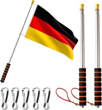 2 Stück Teleskop Fahnenstange