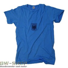 1-5er PACK ORIGINAL BUNDESWEHR SPORT T-SHIRT BLAU BW SHIRT SPORTHEMD UNTERHEMD