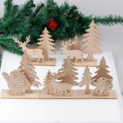 Holz diy rentier santa - holz, 3d