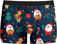 Boxershorts Herren Weihnachten Lustige Weihnachtsboxershort Männer Lustig Weihna