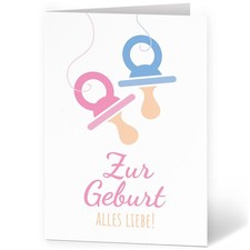 Große Karte zur Geburt XXL