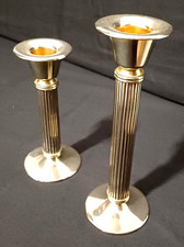 Zwei Kerzenhalter Versilbert Höhe 17cm und 13 cm