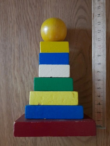 Holzspielzeug stapelpyramide - holzspielzeug,