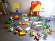 Lego Duplo aus 4975 Toller Bauernhof mit Windrad viele Tiere Auto + Zubehör