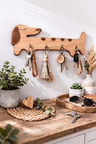 Schlüsselbrett aus holz - schlüsselbrett,