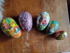 5 alte Pappeier  altes Pappei