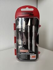 Powerfix Profi 8tlg. Präzisionsmesser-Set wie NEU 2x Messergriff 6x Klinge