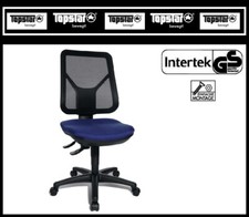 TOPSTAR Bürodrehstuhl Bürostuhl AN800G260 blau  mit Lendenwirbelstütze