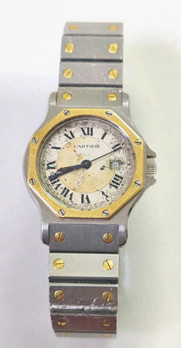 Vintage cartier santos ronde - vintage,
