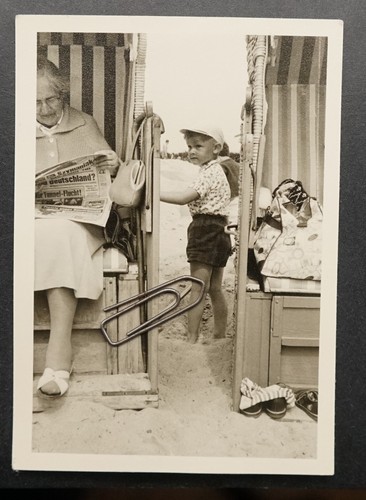 Foto portrait kind - junge, oma