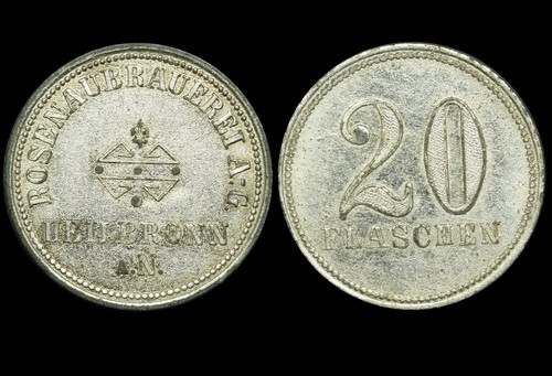 Wertmarke flaschen - wertmarke:, "20