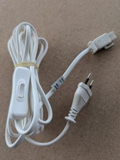 Kabel mit Schalter, 3,5m, max. 400V, max 2A, AMP Stecker 2polig auf Eurostecker