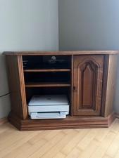 Eckkommode Eiche Rustikal Massive (ohne Deko)