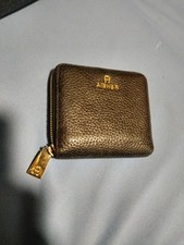 Aigner Geldbörse Leder Schwarz