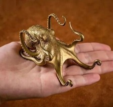 Metall Gold Oktopus Tier Statue kleine Skulptur Tischplatte Statue Dekoration