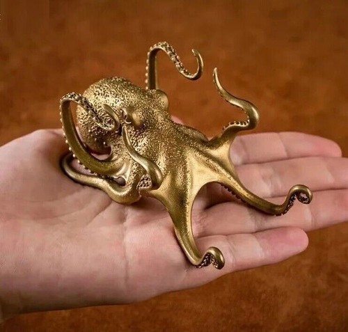 Metall gold oktopus - oktopus, tier