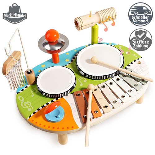 Kinder trommel set 1 holz - set,