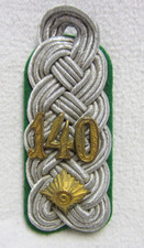 SCHULTERSTÜCK - HEER - Gebirgsjäger Regt. 140 - Oberstleutnant - für Waffenrock