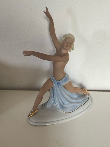 Porzellanfigur akt tänzerin - porzellanfigur,