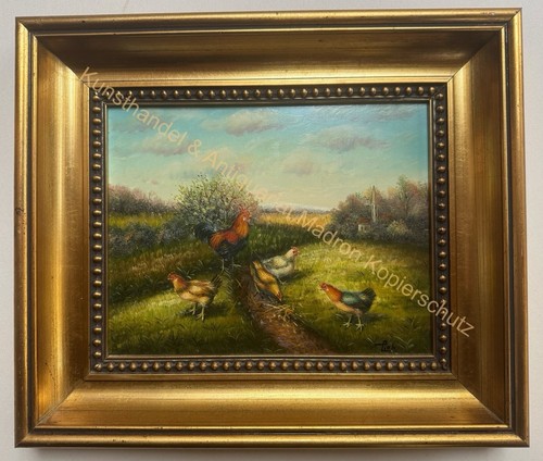 öl gemälde hühner - hühner, in