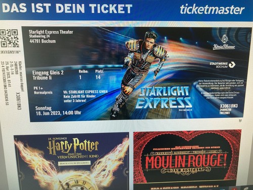 Karten musical starlight - 2,