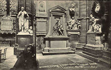 1909 Vintage Postcard Poet`s Corner Westminster Abbey England Great Britain