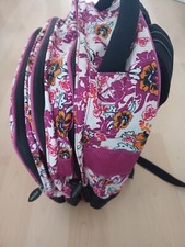 Chiemsee - toller Schulrucksack Rucksack - pink Blumen - TOP!