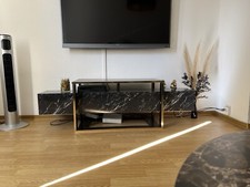 tv regal Wohnwand Bianco Marmor Optik