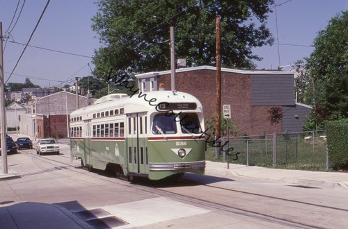 Septa pcc trolley 2168 route - trolley,