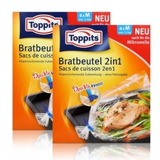 2x Toppits Bratbeutel 2in1