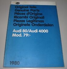 Ersatzteilkatalog Bildkatalog Audi 80 / 4000 Typ 81 B2 ab Baujahr 1979! 