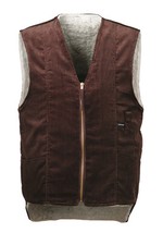 Weste braun Cord Cordweste Arbeitsweste Zunft Winter Outdoor Freizeit 1875