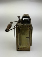 Signallaterne DB 1952, Hugo Zweige Esslingen, Messing, Eisen, Sammlerstück