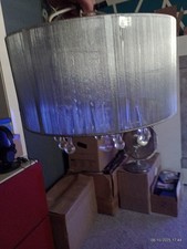 Verkaufe 2 Deckenlampen Design "Bagana" In Chrom mit Glastropfen