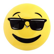 Wanduhr im Emoji Smiley Smily