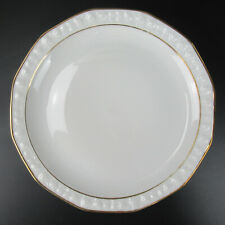 Winterling Röslau Porzellan Speiseteller Serie Rosenkante weiß Goldrand 24,5cm