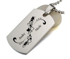 Massiv ID Dog Tag + Kugelkette