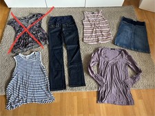 Gr. S/36 H&M Mama Mamalicious Schwangerschaftskleidung Jeans Top Umstandsmode