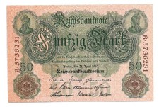 Reichsbanknote 50 Mark 1910
