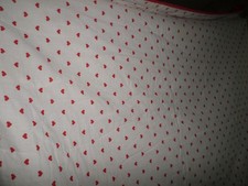 Tagesdecke Herzen rot   weiss