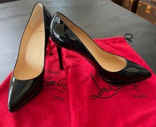 christian louboutin Original High Heels Lackleder Schwarz Gr. 42 Neu