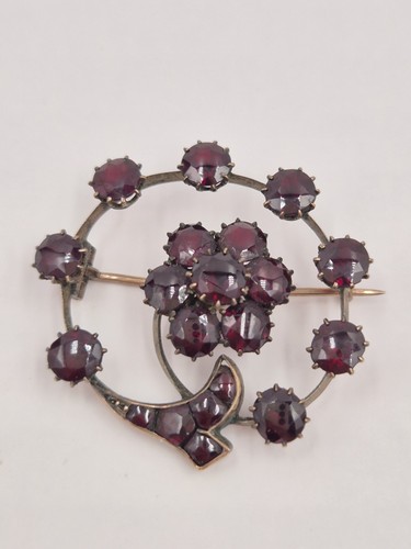 Biedermeier böhmische granat - biedermeier,