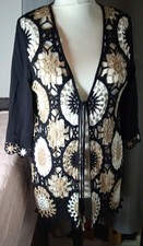 Jacke Mit Häkelspitze 1/2 Arm