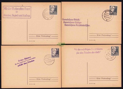 B19648 blanko karte ddr - b19648, 4x