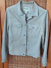 Eddie Bauer Damen Lederjacke, Schweinsleder, 90er Jahre, beige